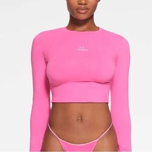 Skims Valentine’s Day pink long sleeve